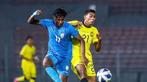 Kết quả U23 Malaysia 1-1 U23 Ấn Độ: Cầu thủ Ấn Độ ghi cả 2 bàn